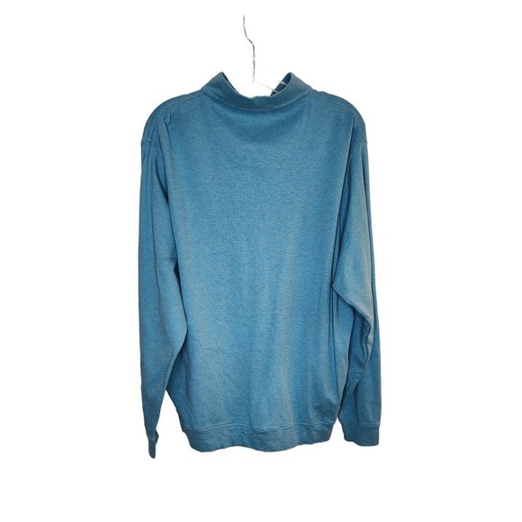Peter Millar Blue Long Sleeve 100% Cotton Quarter Zip Pullover Size XL - Picture 2 of 10